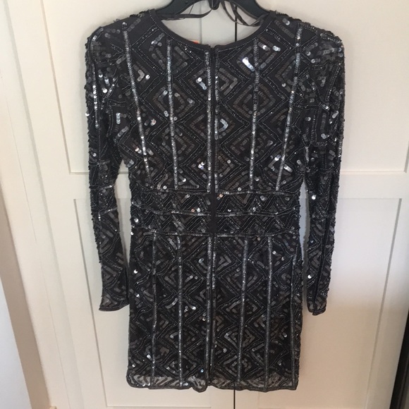 $229 GIANNI BINI beaded sequin dress VEGAS/HOLIDAY - Picture 4 of 7